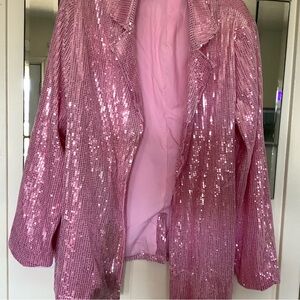 Pink Sequin Women's Jacket